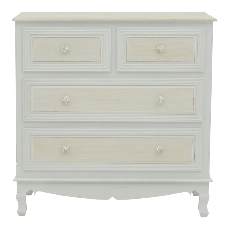 Comoda Joliene, Alb, 80x40x80 cm
