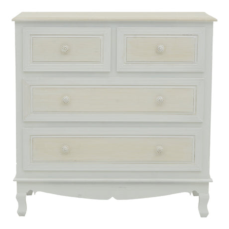 Comoda Joliene, Alb, 80x40x80 cm