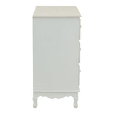 Comoda Joliene, Alb, 80x40x80 cm