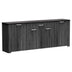 Comoda Kinley, sonoma - negru, 210x40x82 cm - 248-000008