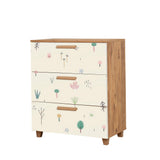 Comoda Leva Gravis Colorblock Dresser, Stejar, 43x95x80 cm - Atlantic Pine White