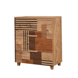Comoda Leva Gravis Colorblock Dresser, Stejar, 43x95x80 cm - Stejar