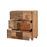 Comoda Leva Gravis Colorblock Dresser, Stejar, 43x95x80 cm - Stejar
