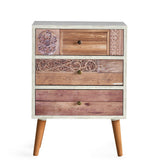 Comoda Liza, Alb, 50x68x35 cm