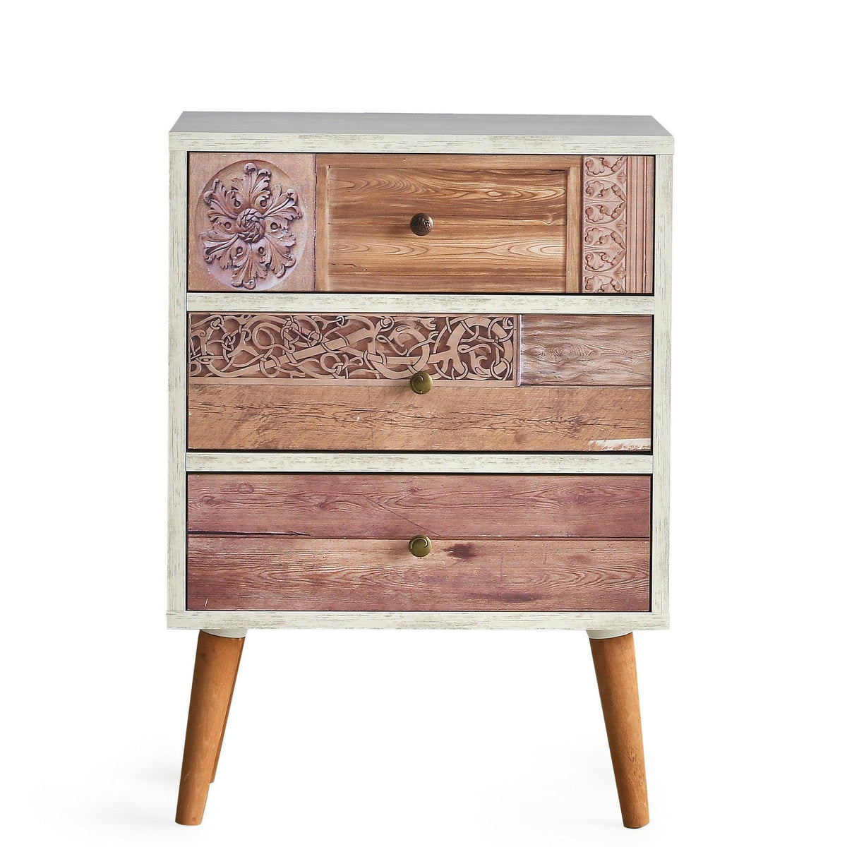 Comoda Liza, Alb, 50x68x35 cm