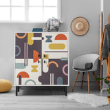 Comoda Multilux, 95x111x36 cm - Galben