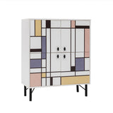 Comoda Multilux, 95x111x36 cm - Maro