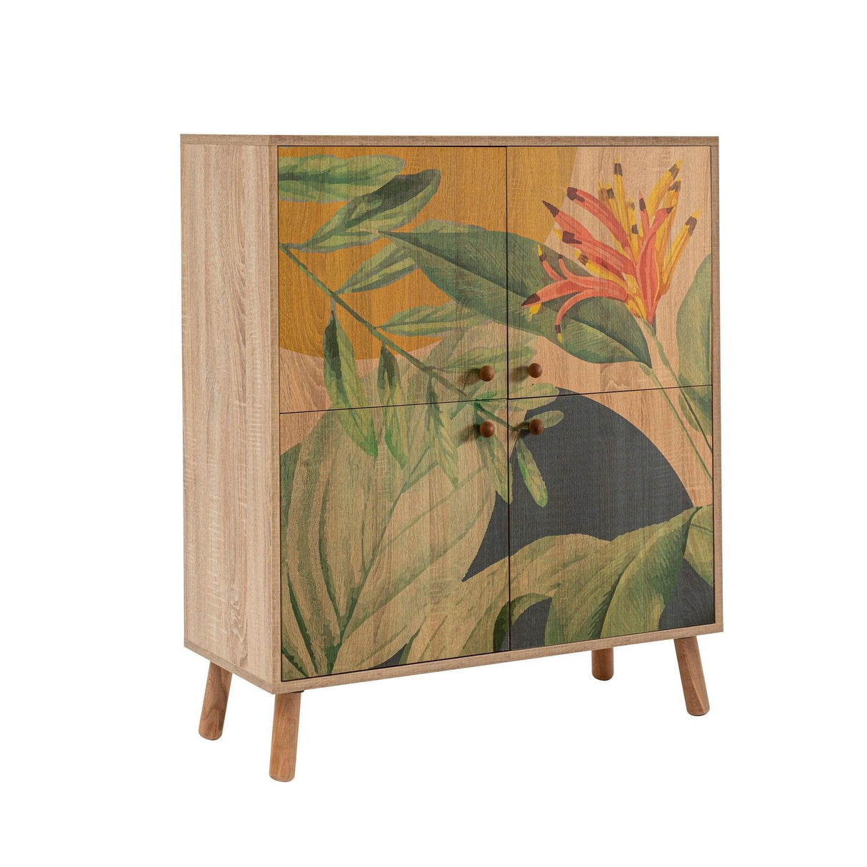 Comoda Multilux, 95x111x36 cm - Verde