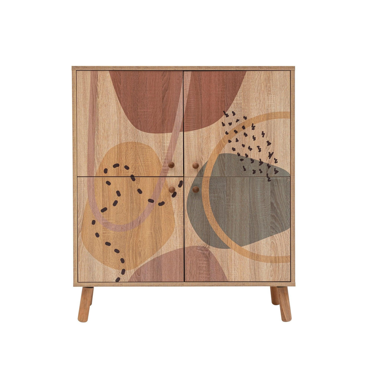 Comoda Multilux, 95x111x36 cm - Multicolor