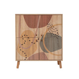 Comoda Multilux, 95x111x36 cm - Multicolor