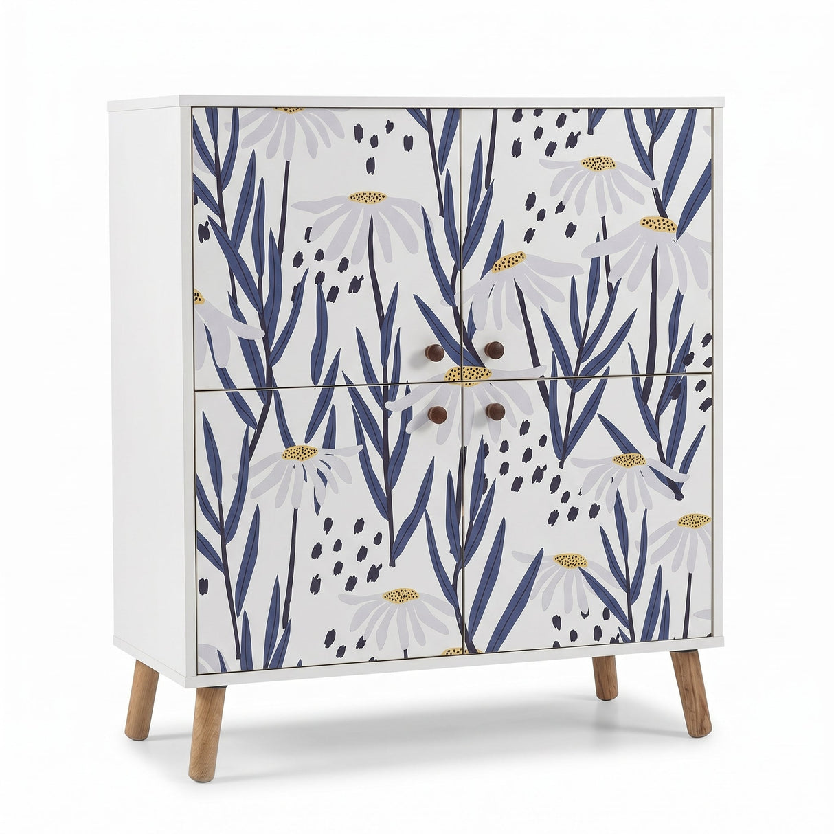 Comoda Multilux, 95x111x36 cm - Albastru