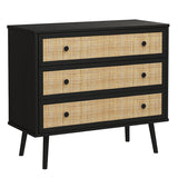 Comoda Oslo cu 3 sertare, Sonoma, 90x39x79 cm
