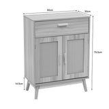 Comoda Scandy, MDF, Natural, 60x30x80 cm