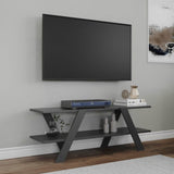 Comoda Tv April, Gri - Alb - Antracit - Nuc (diverse dimensiuni) - Gri