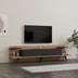 Comoda TV Astry, Antracit-Nuc - Antracit-Stejar, 180x37x45 cm