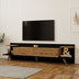 Comoda TV Astry, Antracit-Nuc - Antracit-Stejar, 180x37x45 cm - 120-000672
