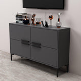 Comoda TV Ctn - Anthracite, Gri, 75x30x120 cm