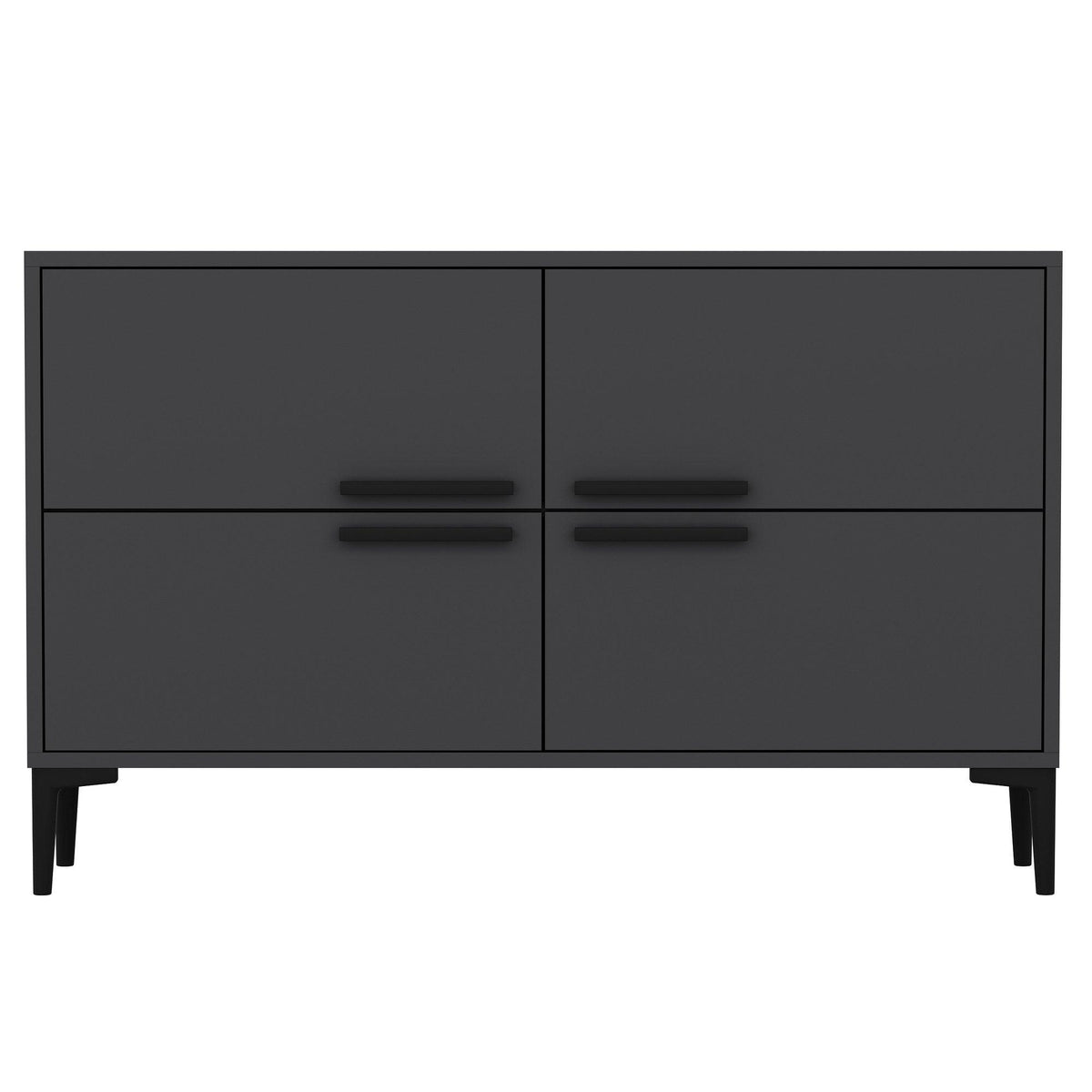 Comoda TV Ctn - Anthracite, Gri, 75x30x120 cm
