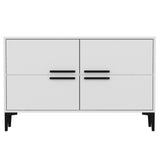 Comoda TV Ctn - White, Alb, 75x30x120 cm