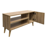 Comoda TV cu spatiu de depozitare Orianne, Lemn, Sonoma, 90x32x46 cm