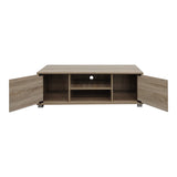 Comoda TV cu spatiu de depozitare Serank, Lemn, Stejar, 120x40x40 cm