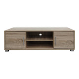 Comoda TV cu spatiu de depozitare Serank, Lemn, Stejar, 120x40x40 cm