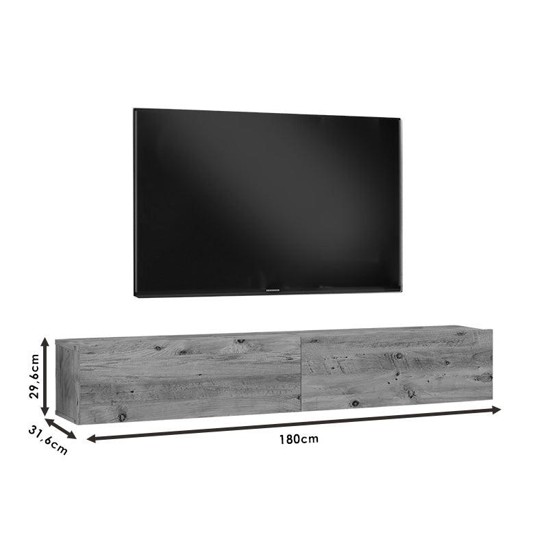 Comoda TV de perete Dello, 180x32x30 cm - Sonoma