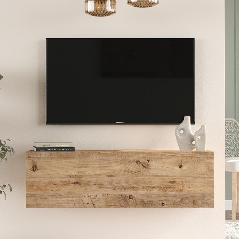 Comoda TV de perete Serit sonoma color, 100x31x29 cm