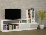 Comoda Tv Dolunay - White, Alb, 164x91x25 cm