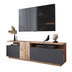 Comoda TV Elana, Alb - Antracit, 150x29x46 cm - 176-000054