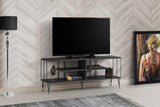 Comoda TV Eze, Crem - Alb - Maro - Gri, 120x45x30 cm - Maro