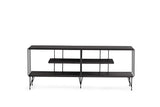 Comoda TV Eze, Crem - Alb - Maro - Gri, 120x45x30 cm - Maro