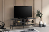 Comoda TV Eze, Crem - Alb - Maro - Gri, 120x45x30 cm - Gri