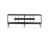 Comoda TV Eze, Crem - Alb - Maro - Gri, 120x45x30 cm - Gri