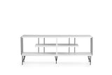 Comoda TV Eze, Crem - Alb - Maro - Gri, 120x45x30 cm - Alb