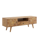 Comoda TV Firpo, Natural, 130x35x45 cm