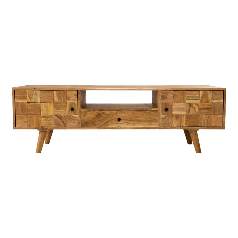 Comoda TV Firpo, Natural, 130x35x45 cm
