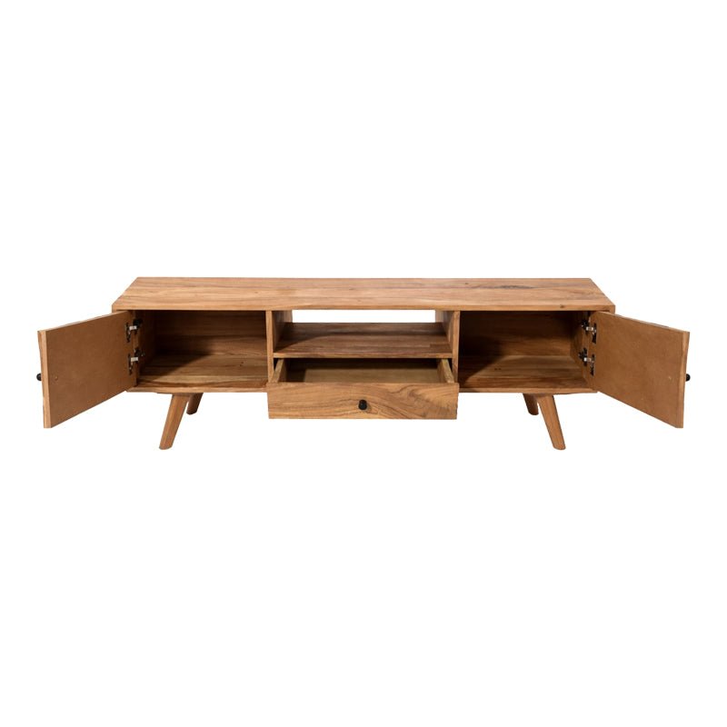 Comoda TV Firpo, Natural, 130x35x45 cm