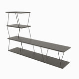 Comoda Tv ilgaz, Alb - Crem - Gri, 150x93x30 cm - Gri