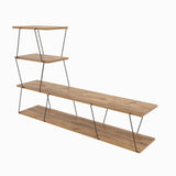 Comoda Tv ilgaz, Alb - Crem - Gri, 150x93x30 cm - Crem