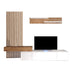 Comoda TV Litende Lux cu Riflaj, Diverse culori, 250x42x200 cm, 42x250 cm - 192-000032