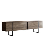 Comoda tv Luxe, 180x30x50 cm - Walnut
Black