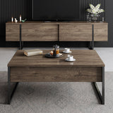 Comoda tv Luxe, 180x30x50 cm - Walnut
Black