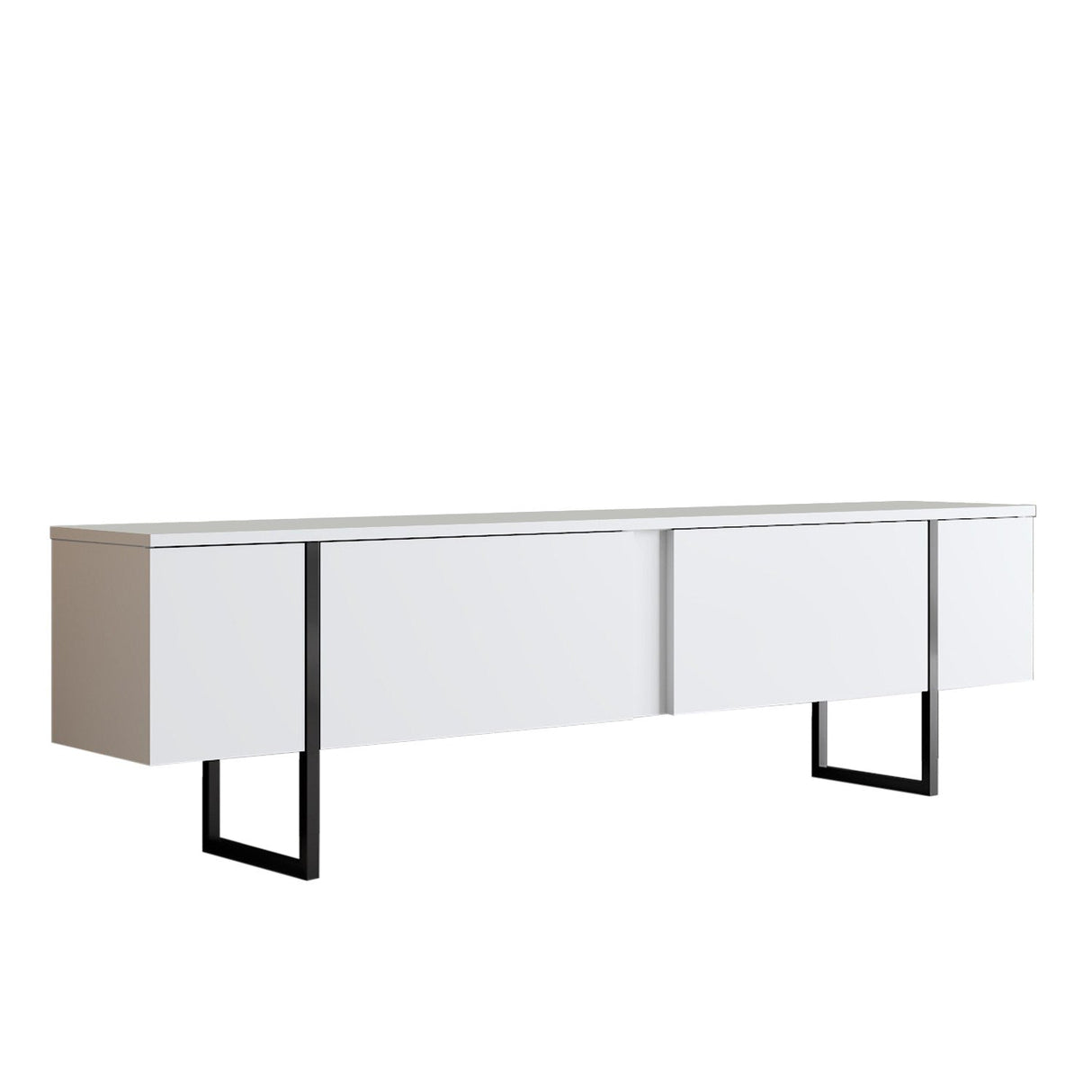 Comoda tv Luxe, 180x30x50 cm - White
Black