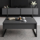 Comoda Tv Luxe TV Stand Chic, Alb Negru Nuc, 180x50x30 cm - Antracit