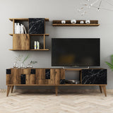 Comoda Tv Madrid TV Unit, Nuc, 34x49x180 cm - Nuc Negru