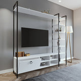 Comodă TV Mat, stejar, negru, alb (diverse dimensiuni) - Comodă TV Mat, stejar, negru, alb, 180x180x40 cm - 285LCV1138