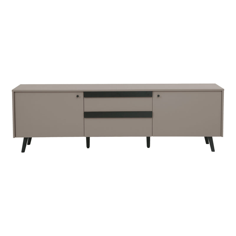 Bej - Negru | SKU: 225-000117 | Comodă TV Nectra, Bej - Negru, 180x40x56 cm, varianta Bej - Negru, produs pentru amenajarea locuinței, disponibil online în România la CasaMob