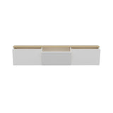Comoda Tv Neon cu 3 Compartimente, Alb, 160x35x32 cm
