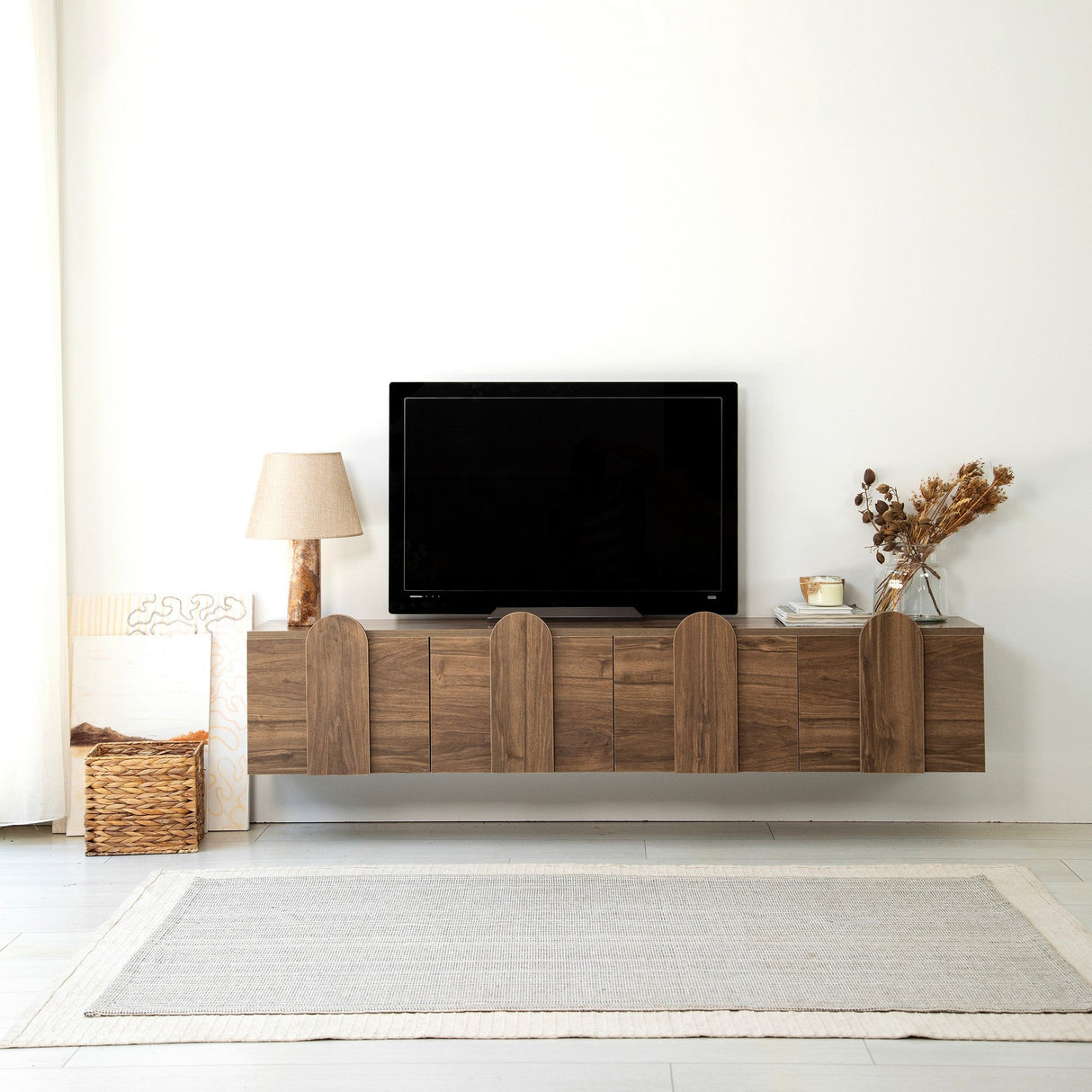 Comodă TV New Line Neostill, stejar - nuc, 180x35 cm